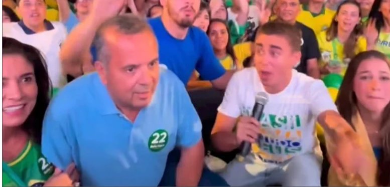 Nikolas Ferreira usou avião de Vorcaro para vir a Natal fazer campanha para Bolsonaro
